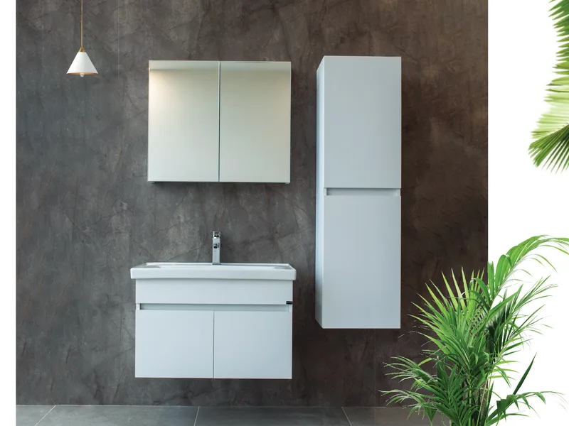 Firuze Beyaz banyo dolabı