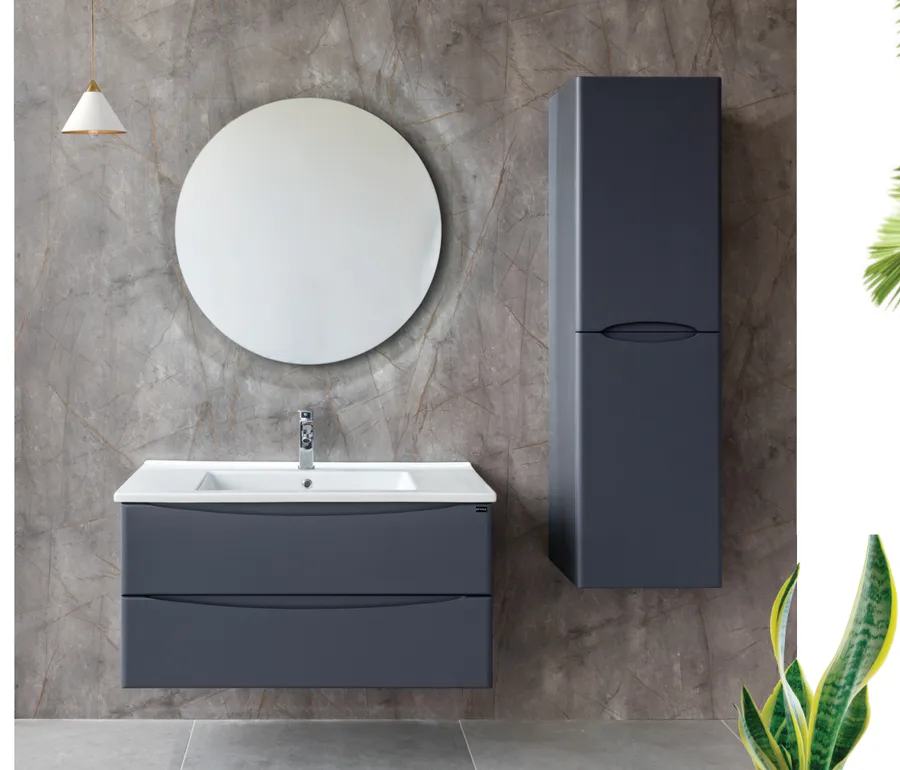 Zen antrasit banyo dolabı